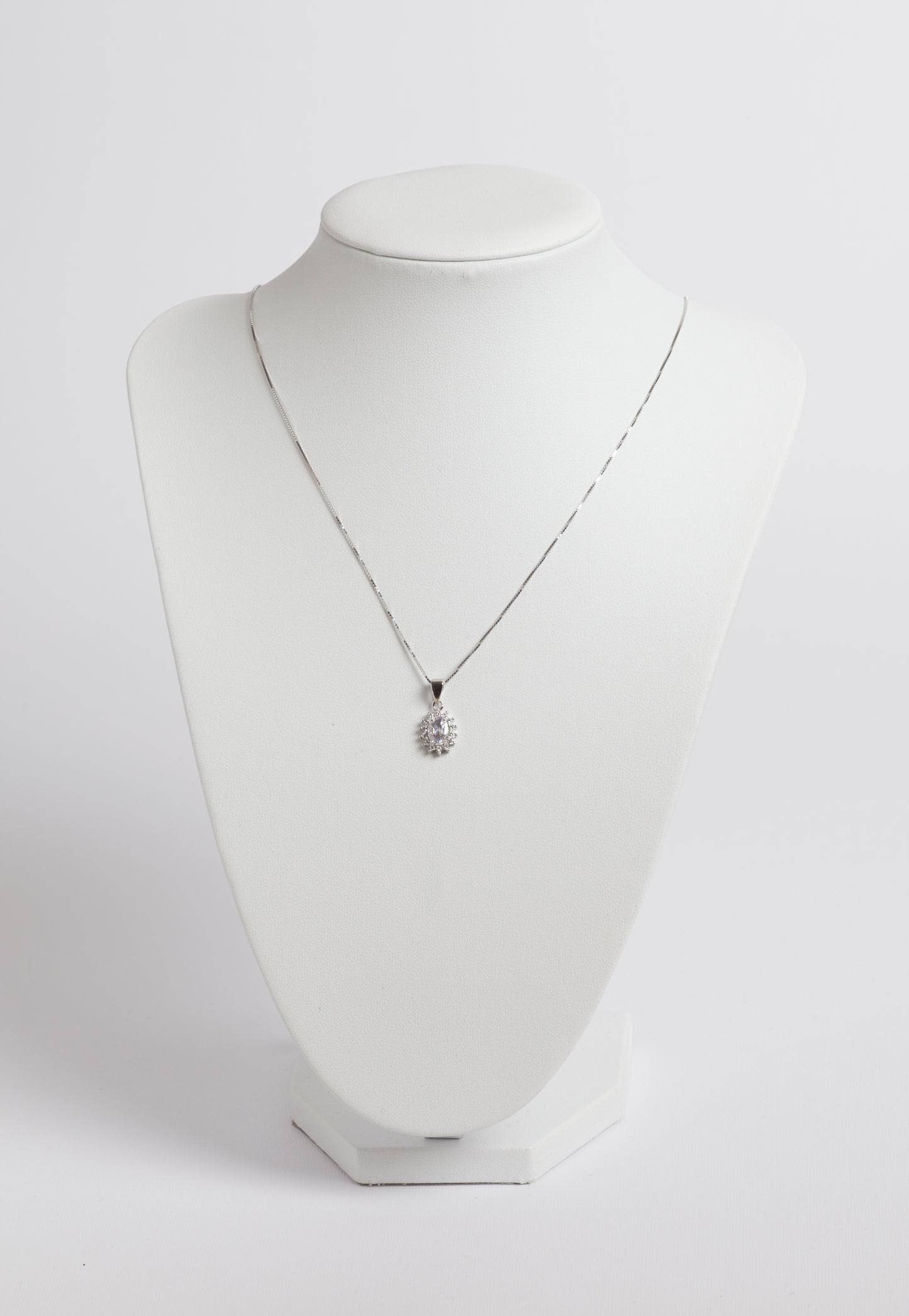 Lady Collana in argento 925 rodiato e zirconi