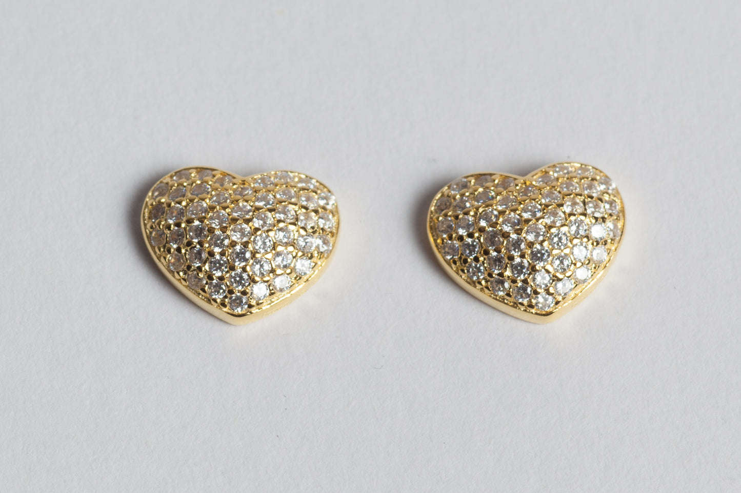 My Love New Orecchini in argento 925 finitura oro e zirconi