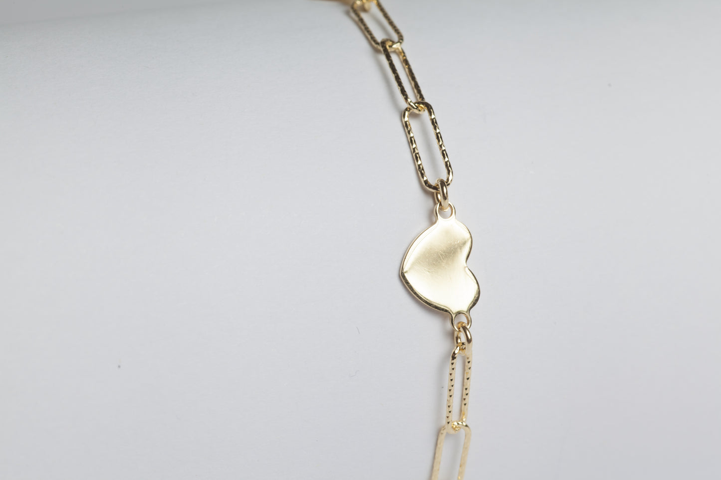Gold Bracciale in argento 925 dorato con cuori