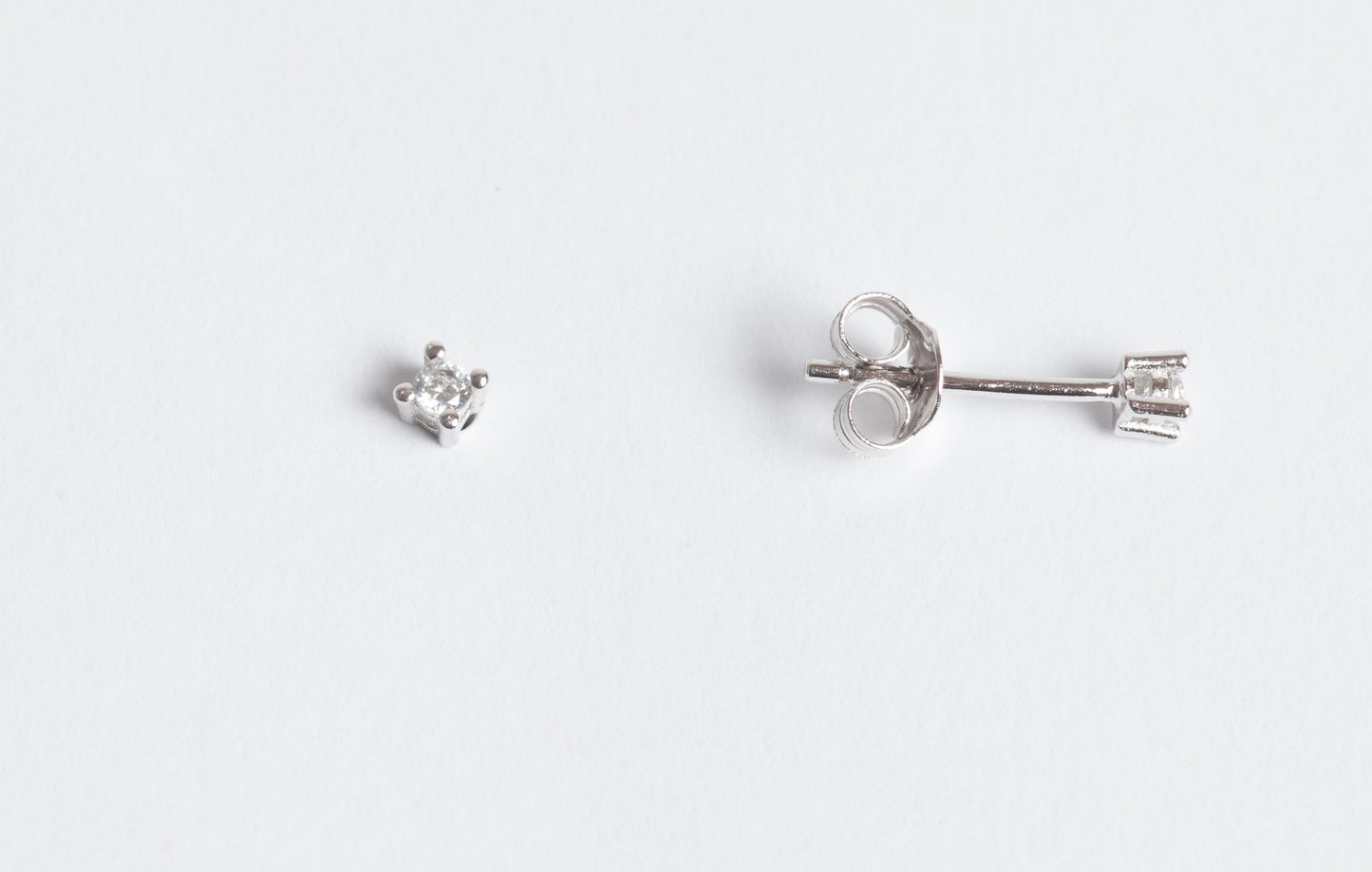Lux New Parure collana (3mm) e orecchini (2mm) in argento 925 rodiato e zirconi