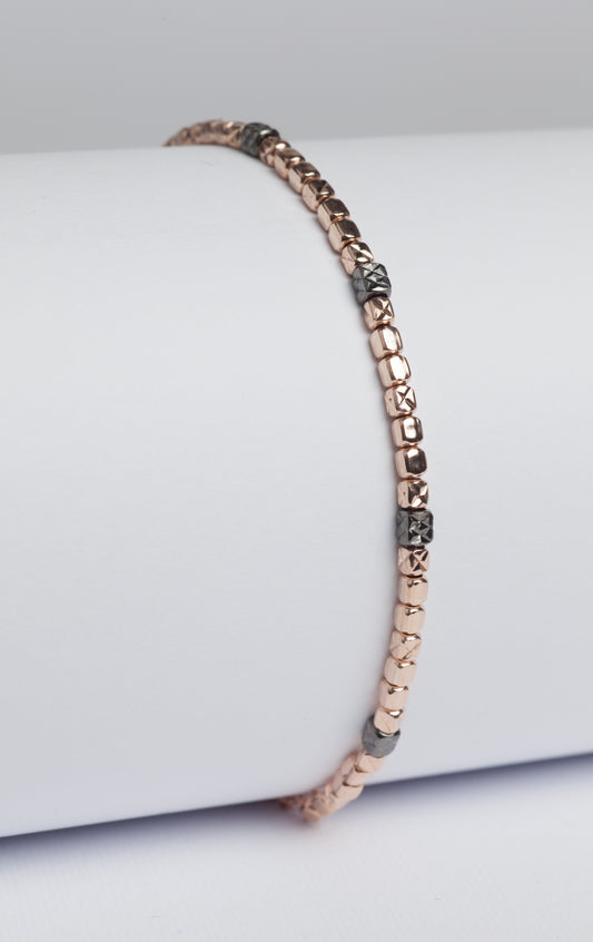 Pepita Bracciale in argento 925 finitura gold rose