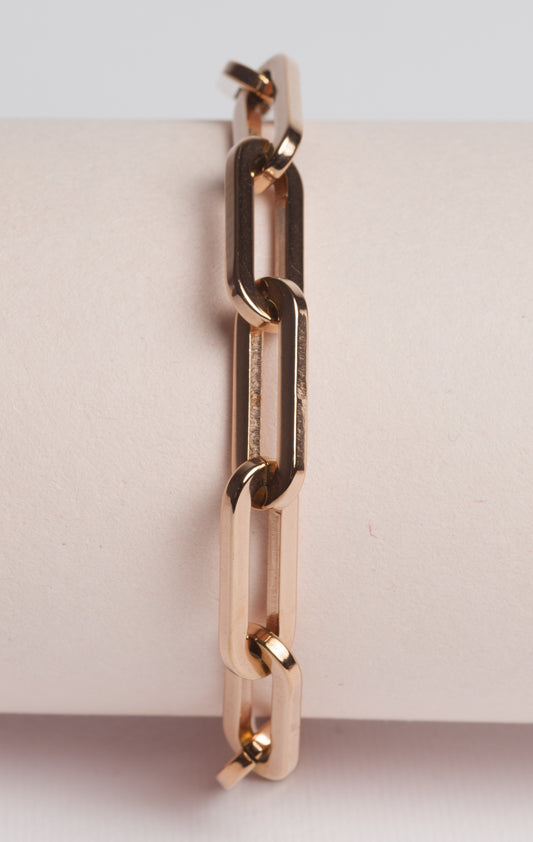 PRISONER Bracciale in acciaio finitura Gold rose